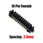Cltgxdd 10pcs Blade Battery Connector 2.0mm 2.5mm Pitch 4 5 6 7 8 9 10 Pin Plug Male Female Socket PCB Solder Header Receptacle