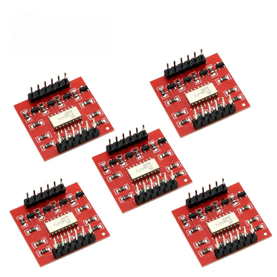 1-10PCS TLP281 4-Channel Opto-isolator IC Module For Arduino Expansion Board High And Low Level Optocoupler Isolation 4 Channel