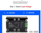 LCTC Voltage Regulator Relay 220V 380V Voltage Stabilizer Module Power Barrier Controller Enhanced Single Phase AC 10A-200A DTY