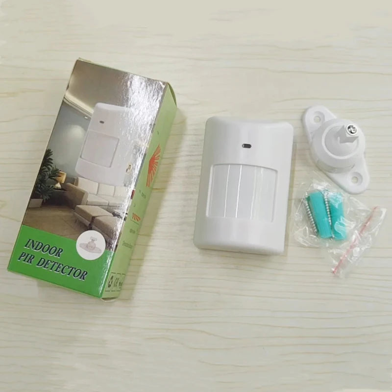 1/3pc 433MHz Indoor Wireless PIR Motion Sensor Detector Battery Powered Wide Angle Detection Range for Burglar Home Alarm System