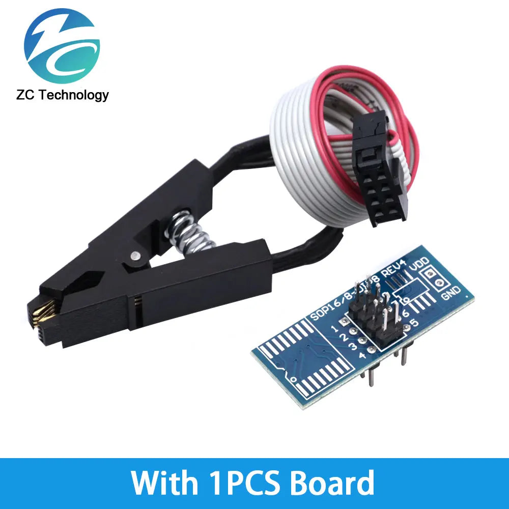 Original CH341 24 25 Series EEPROM Flash BIOS USB Programmer Module + SOIC8 SOP8 Test Clip For EEPROM 93CXX / 25CXX / 24CXX