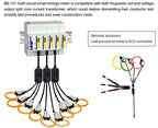 Multi Sensors Power Meter ME131 Multi-Circuit Smart Multi Function Meter Rogowski Coil Electricity Energy Meter