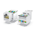 5Pcs CAT6 UTP Network Module Tool-free RJ45 Connector Information Socket Computer Outlet Cable Adapter Keystone Jack