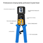 Crimping Pass Through RJ45 6P 8P Cat5 Cat5e Cat6 Pliers Crimp Net Work Tool Multifunction Crimper End-Pass-Through Connectors