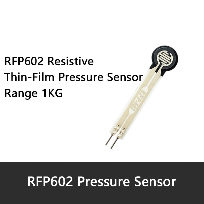 FSR402 RFP602 Piezoresistive Pressure Sensor Kit, Force Sensitive Resistor Module With Voltage Conversion Board For Arduino DIY