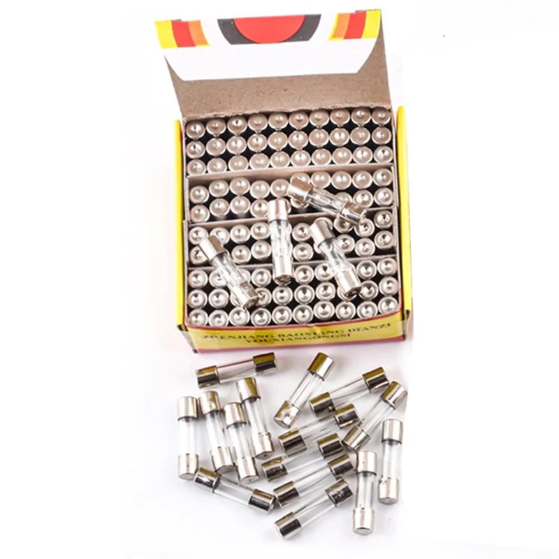 Fast Glass Fuse 250V 0.1A -30A Quick Blow 5x20MM 6x30MM