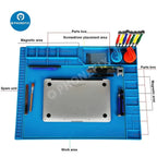 Silicone Soldering Mat Desk Platform for BGA Welding Station Solder Iron Phone PC Repair Magnetic Heat Insulation Pad S-180