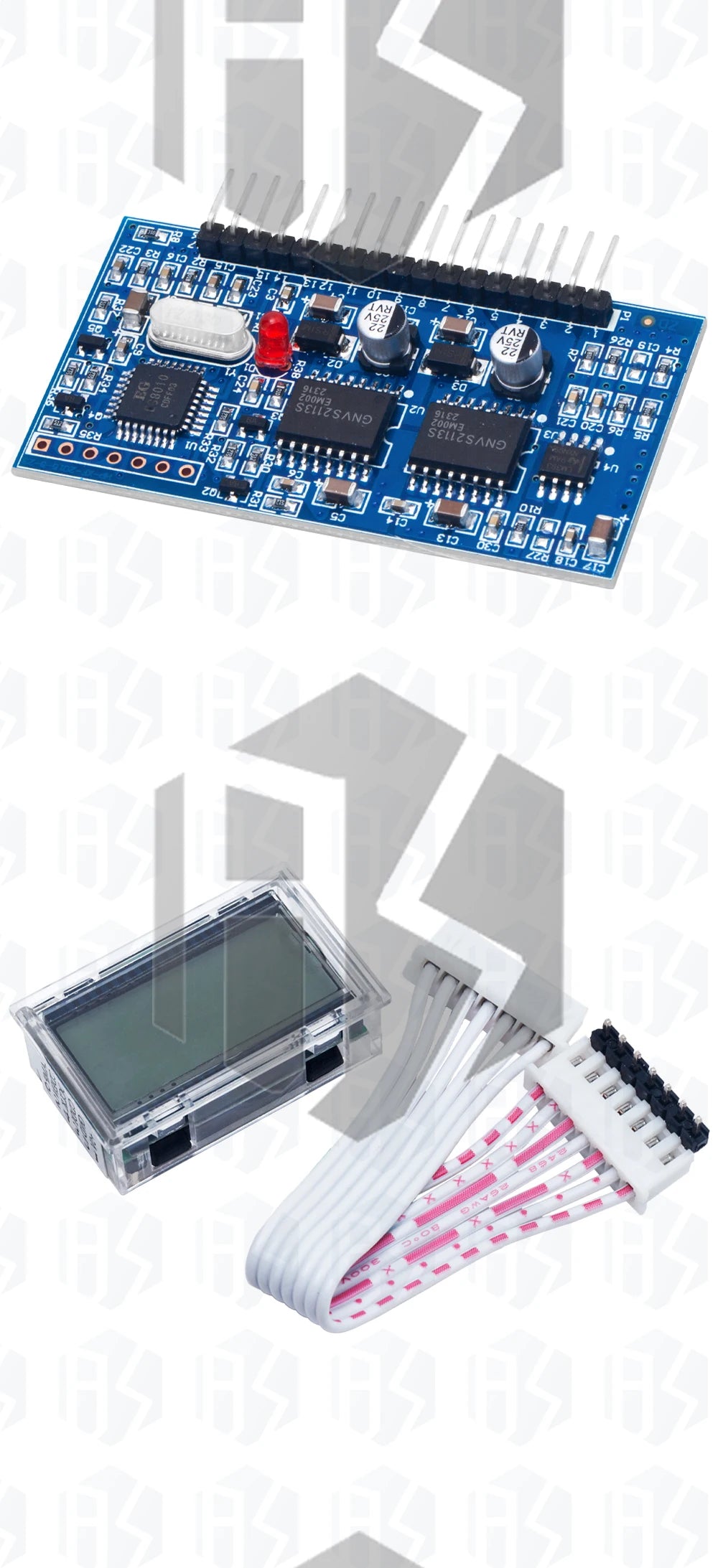 5V DC-AC Pure Sine Wave Inverter SPWM Driver Board EGS002 12Mhz Crystal Oscillator EG8010 + IR2113 Driving Module LCD