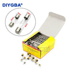 100PCS 5*20mm 6*30mm Fast Blow Glass Tube Fuses 5x20mm 6x30mm 250V 0.5A 1A 2A 3A 4A 5A 6A 8A 10A 15A 20A 25A 30A 0.75A AMP Fuse