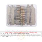 1/8W 1/4W 1/2W 1W 2W 3W 5W  5% 0 Ohm-10m ohm Carbon Film Resistor Assorted Kit With box 1K 2K 5.1K 10K 47K 100K 220K 470K 3M 10M