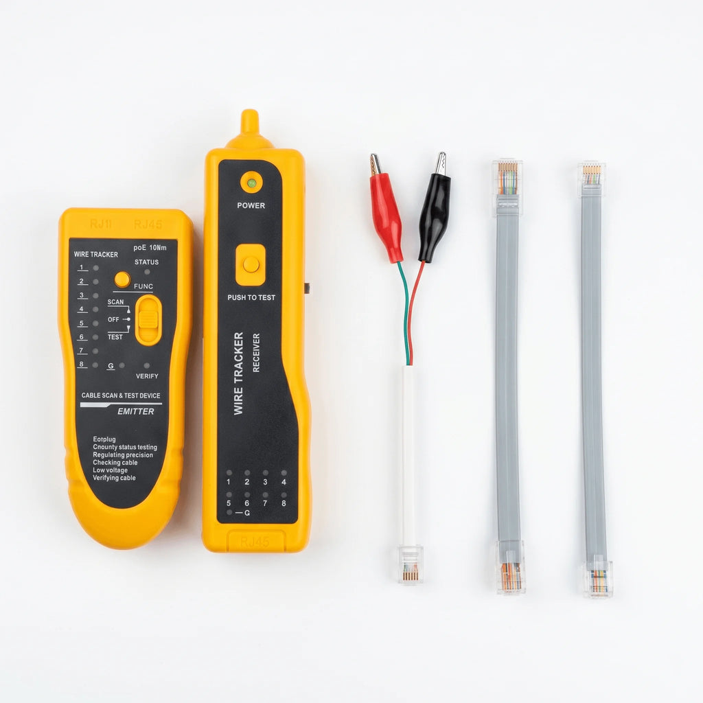 High Precision Network Cable Tracker Digital Signal Network Cable Tester Anti-Interference Noise-Free Support for PoE Testing