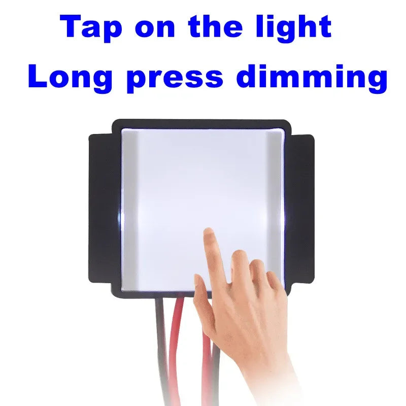 Touch Sensor Switch DC 12V 24V 5A 60W LED Smart Single Key Mirror Light Switch Touch Dimmer Switch For Bathroom Mirror