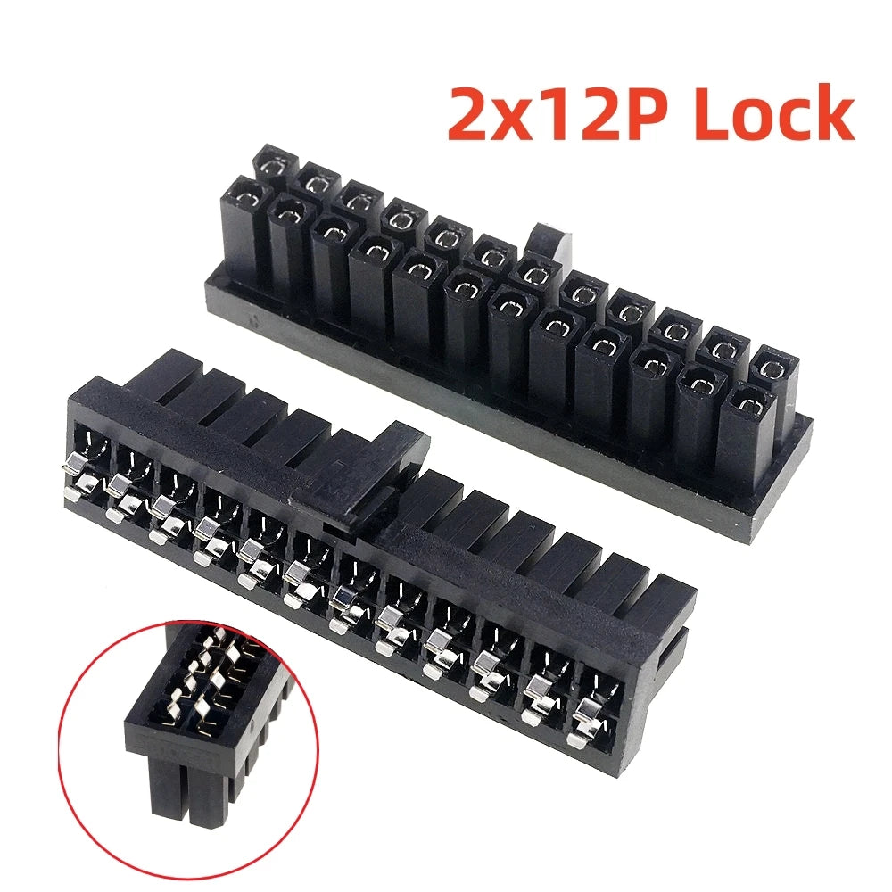 5/20 PCS 4.2 MM 4 6 8 10 18 20 24 PIN Socket Female Header Computer PCEI PCI-E GPU CPU EPS ATX PSC PCB Soder Power Connector