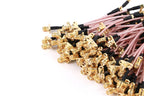 10PCS MMCX Male to SMA Female 2Hole Flange Panel Mount RG316 Cable Pigtail FPV Antenna Extension Cord for TBS Unify Panda RC VTX