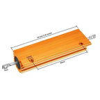 1pcs RX24 100W Aluminum Power Metal Shell Case Wirewound Resistor 1 1.2 1.5 1.8 2 2.2 2.5 3 3.3 4 4.7 5 6 7 8 9 Ohm