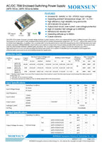 LM75-10C051212-28 LM75-10C051515-23 LM75-10C052412-15 75W AC-DC Enclosed Switching Power Supply