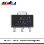 20PCS ME6211A33PG-N SOT-89 6211A 3.3V 3V3 500mA High Speed LDO Regulators High PSRR Low Noise ME6211 Series Transistor IC