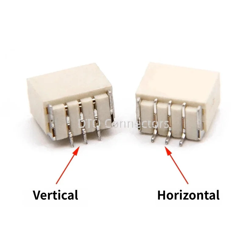 10PCS JST SH1.0 1.0mm Connector SMD Vertical/Horizontal Type Socket Wire-to-Board Receptacle 2P 3P 4P 5P 6P 7P 8P 9P 10P 11P 12P