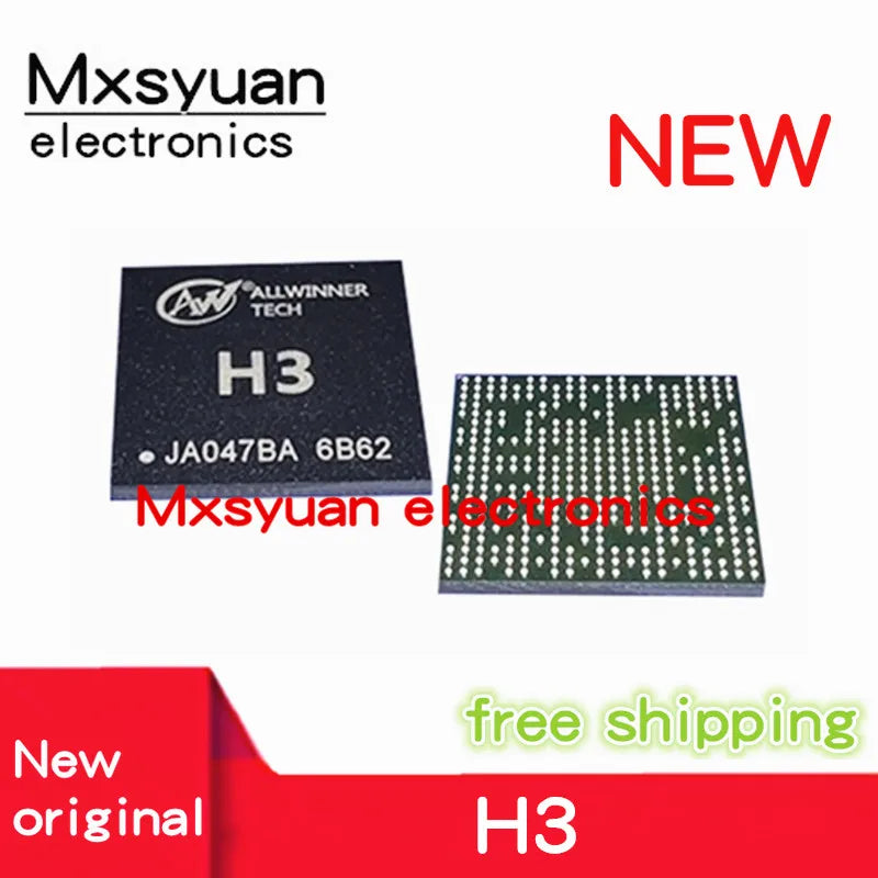 1~20PCS/LOT New ALLWINNER H3 ARM H3 CPU H3 BGA BGA347 Quad-core intelligent set-top box CPU processor chip