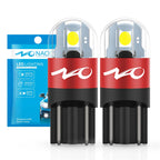 NAO W5W LED Car T10 Bulb 5W5 Auto Interior Light 3030 SMD 12V 24V Automobiles Side Signal Lamp 168 194 Clearance Lighting White