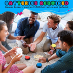 8 PCS Answer Buzzers Button Answer Buzzer Game Show Buzzer Recordable Button Classroom Buzzers for Christmas Team Party