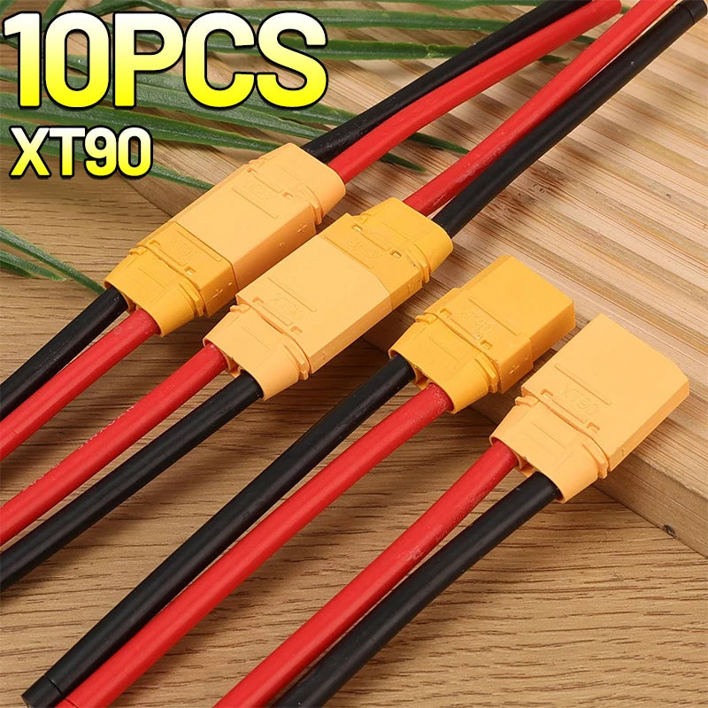 XT90 Male Female Conversion Plug Connection Cable With 10AWG Silicone Extension Lead Wire Battery RC Planes Car Accessories