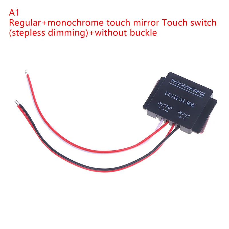 For Led Light Headlight Monochromatic Three Color Infinite Dimming DC 12-24V Bathroom Mirror Touch Induction Switch Sensor
