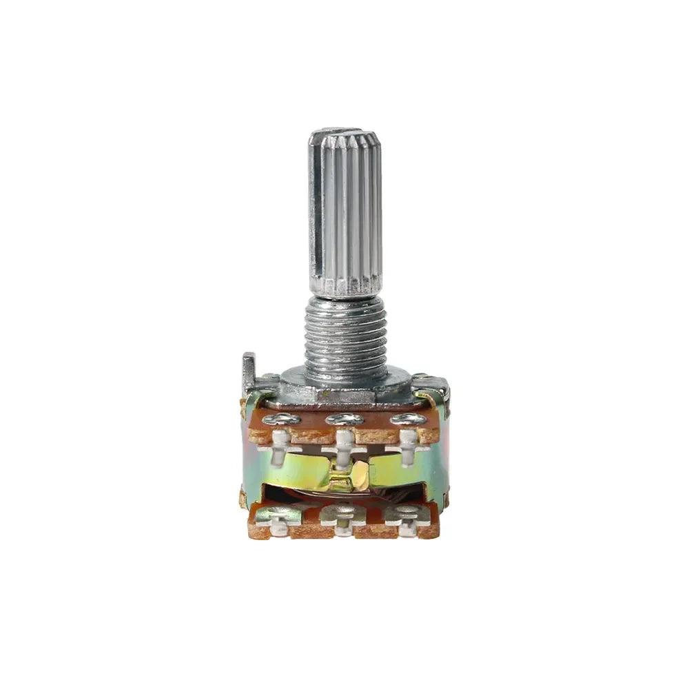 New 5pcs WH148 20MM 6Pin Dual Potentiometer B1K B2K B5K B10K B20K B50K B100K B250K B1M Ohm Variable Rotary Carbon Film Resistor