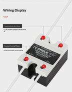 RM1A Series Solid State Relay 25A  40A 50A 75A Zero Cross SSR DC to AC for Heater Control