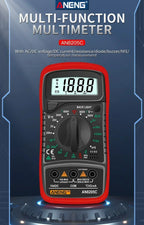 ANENG AN8205C Volt Ohm Multimetro Tester Meter With Thermocouple LCD Backlight Portable Digital Multimeter AC/DC Ammeter