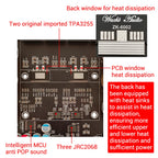 DC 18-50V ZK-6002 Pure Post Amplifier Board 2.0 Stereo With High And Low Frequency Modulation 600W+600W Amplifier Chip TPA3255