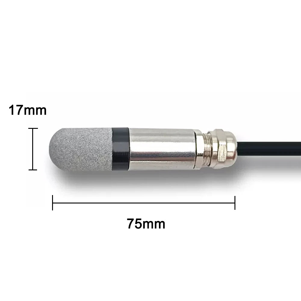 1PCS SHT40 SHT30 SHT20 SHTC3 SHT41 SHT35 SHT31 Temperature Humidity Sensor PE Waterproof I2C Probe with IIC Interface