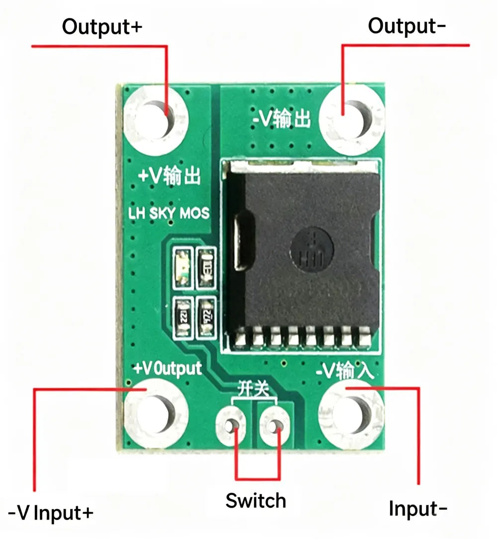 1-5pcs 20A 50A 100A High Power MOS Trigger Switch Driver Module Field Effect Tube PWM Regulation Electronic Switch Control 5-26V