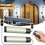 316/158 LED Solar Light Bar Outdoor 7 Mode Motion Sensor Separate 1/2Head Lamp with 3 Meter Wire Street Wall Lights Garage Yard