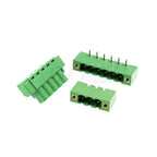 5pcs Terminal Connector 2EDGKM 3.81mm 5.08mm 3.5mm Pitch 15EDGKM PCB Terminal Block Plug-in Type 2~24P With Flange Fixed Panel
