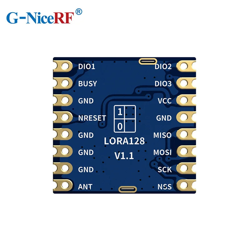 G-NiceRF | 2 PCS LORA1280-TCXO LoRa Module 2.4GHz SX1280 Long Distance SPI Interface FCC ID&CE-RED Certification
