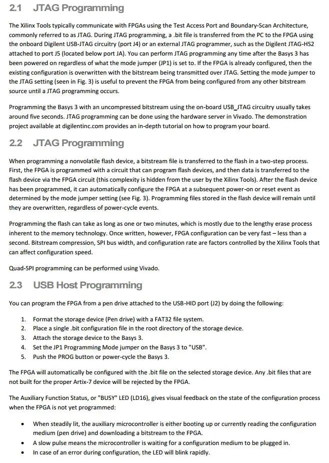 Basys3 FPGA 410-183 Programmable Logic IC Development Tools Artix-7 FPGA Board with XC7A35T-1CPG236C Basys 3