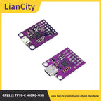 USB to I2C Communication Debugging Module Adapter Board Type‑C Micro USB CP2112