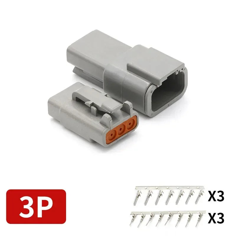 DEUTSCH DT/DTM/DTP/DTF Series IP68 Sealed Connector Kits | 2-12Pin Flange Mount for Auto/Truck/Marine Wiring Systems
