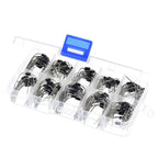 100Pcs 10 Values Rectifier Diode Assorted Kit 1N4001 1N4002 1N4003 1N4004 1N4005 1N4006 1N4007 1N5817 1N5818 1N5819 with Box