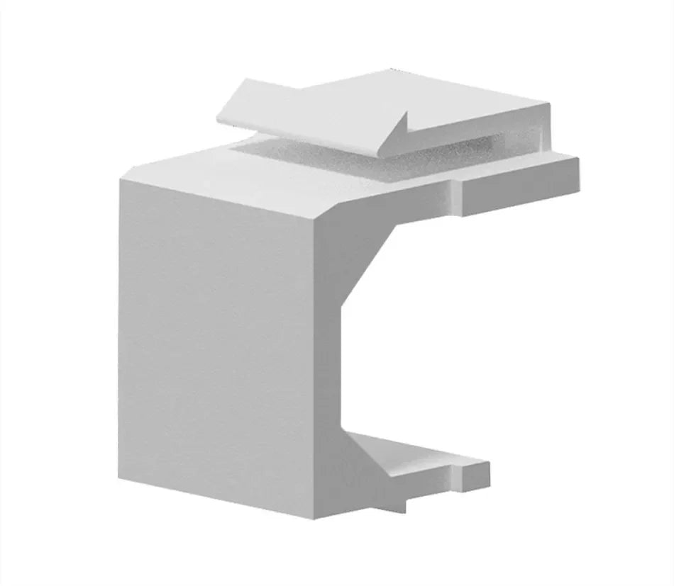 RJ 45 Coupler Baffler RJ45 Keystone Jack Filling Module Keystone Frame Wall Plate Patch Panel Blind Plate For Modular Blank