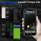 Vgate ICar Pro ELM327 V2.3 OBD 2 Car Diagnostic Tool WIFI Bluetooth 4.0 for IOS/Android BT3.0 Auto Scanner OBD2 Code Reader