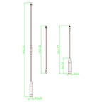 LoRa WAN 868MHz Soft Whip Antenna 915MHz MeshTastic SMA Male High Gain Flexible Antenna for IoT Mesh Network Long Range U.FL Ant