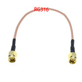RG316 RG58 RG174 RG142 RG400 RG402 SMA Male To SMA Male Plug Connector RF Coax Coaxial Cable Wire Pigtail Jumper Extension cord