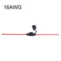 Waterproof Mini Small Medium Auto Fuse Holder 16/14/12/10AWG Car Blade Fuse wire cable 10A 20A 30A 50A fuse Power Socket
