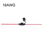 Waterproof Mini Small Medium Auto Fuse Holder 16/14/12/10AWG Car Blade Fuse wire cable 10A 20A 30A 50A fuse Power Socket