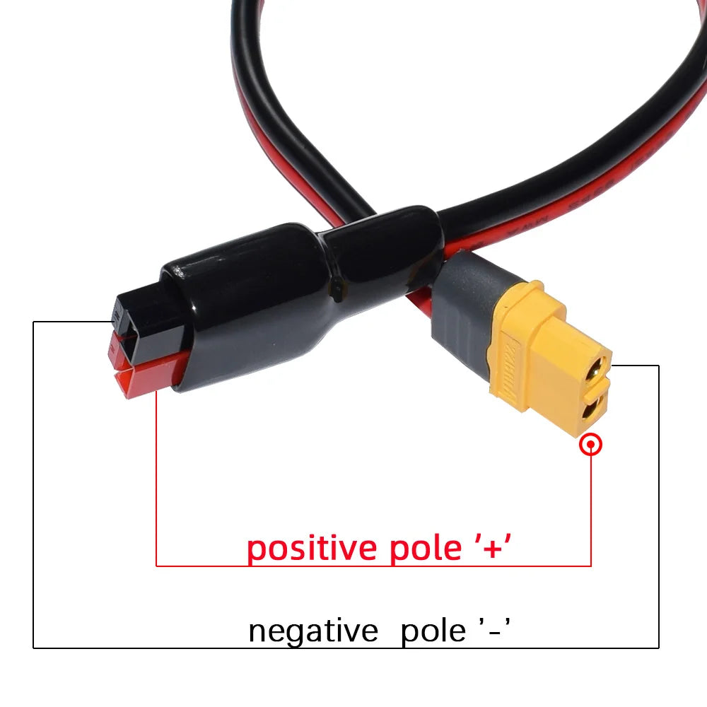 Anderson to XT60 Female Adapter Cable 11.81FT 12awg Ebike Battery Wire  XT60  XT60 Connectors Plugs