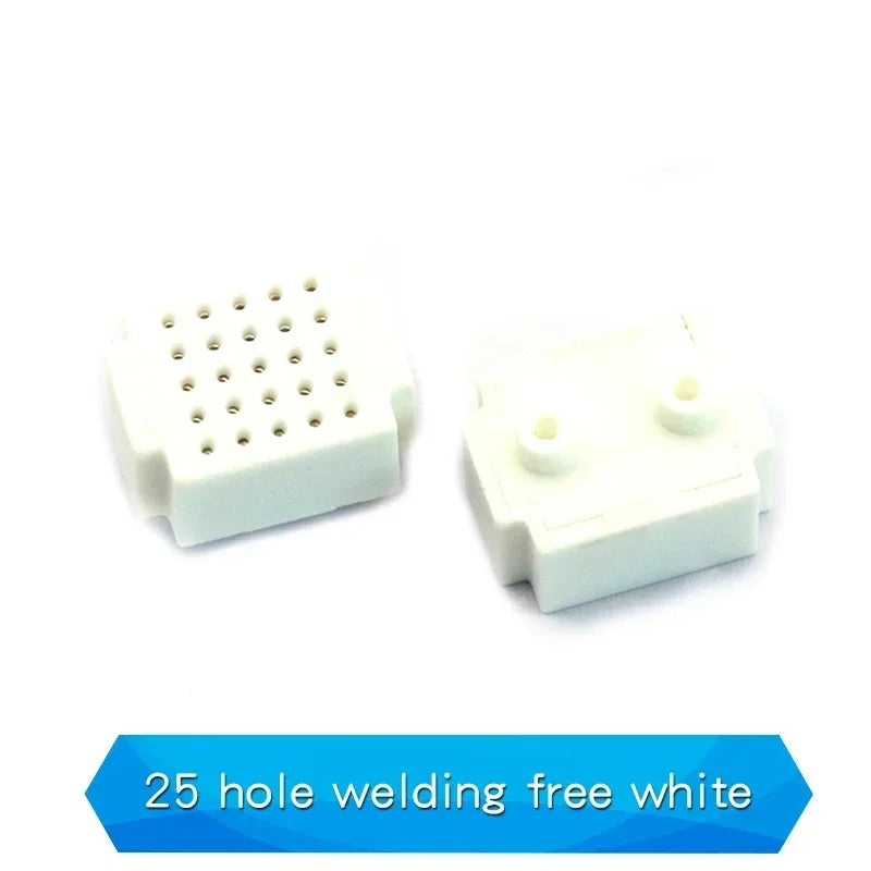 1PCS ZY-25 21X16 Mini Solderless Breadboard PCB Board Test Board Solder Zy-25 21*16mm Red White Black Grenn Blue