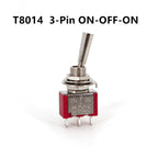 Salecom T80-T U/U2 Series Flat Handle Remote Control Mini Toggle Switch 6.35mm Panel Mount 5A/125VAC