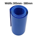 1/3/5M PVC Heat Shrink Tube 18650 Lipo Battery Pack 305mm ~ 580mm Insulated Protection Film Wrap lithium Case Cable Sleeve Blue